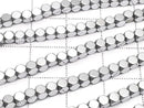 [Video] Hematite Small Size Cube Shape 3x3x3mm Silver Coated 1strand beads (approx. 15 inches/38 cm)