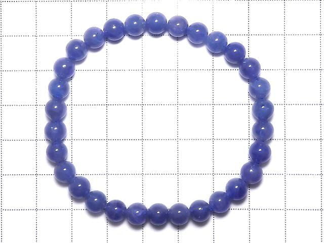 [Video][One of a kind] Tanzanite AAA Round 6mm Bracelet NO.6