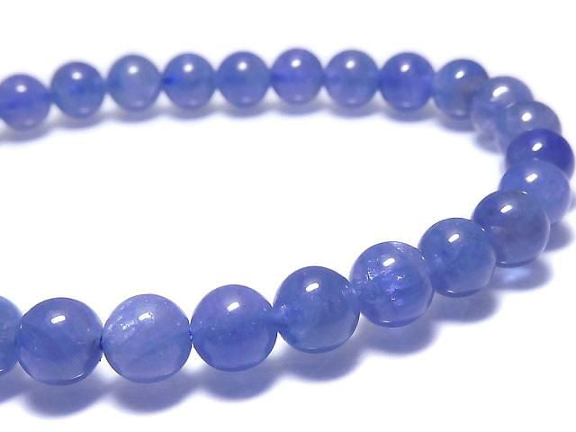 [Video][One of a kind] Tanzanite AAA Round 6mm Bracelet NO.7