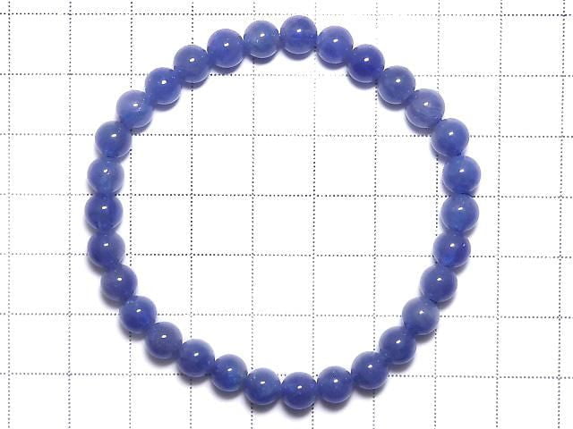 [Video][One of a kind] Tanzanite AAA Round 6mm Bracelet NO.7