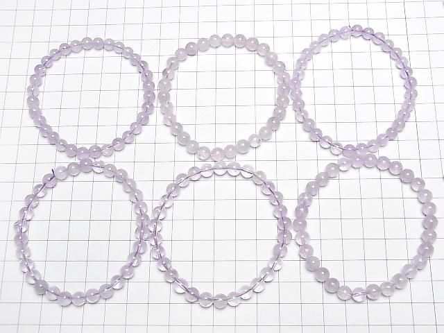 [Video] Lavender Amethyst AA+ Round 6mm Bracelet