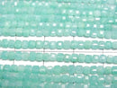 [Video] High Quality! Amazonite AA++ Cube Shape 2x2x2mm 1strand beads (aprx.15inch/37cm)