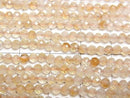 [Video]High Quality! Bi-color Citrine AA+ Faceted Round 3mm 1strand beads (aprx.15inch/38cm)