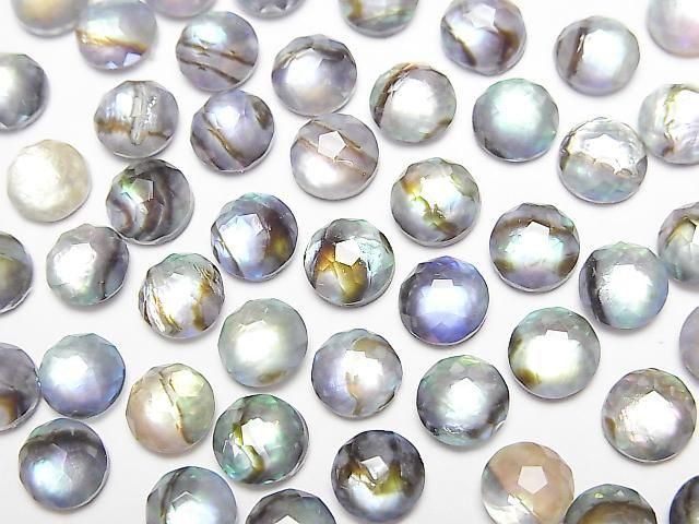 [Video] Abalone Shell x Crystal AAA Round Flower Shape 6x6mm 3pcs