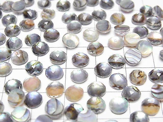 [Video] Abalone Shell x Crystal AAA Round Flower Shape 6x6mm 3pcs