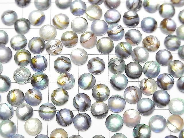 [Video] Abalone Shell x Crystal AAA Round Flower Shape 6x6mm 3pcs