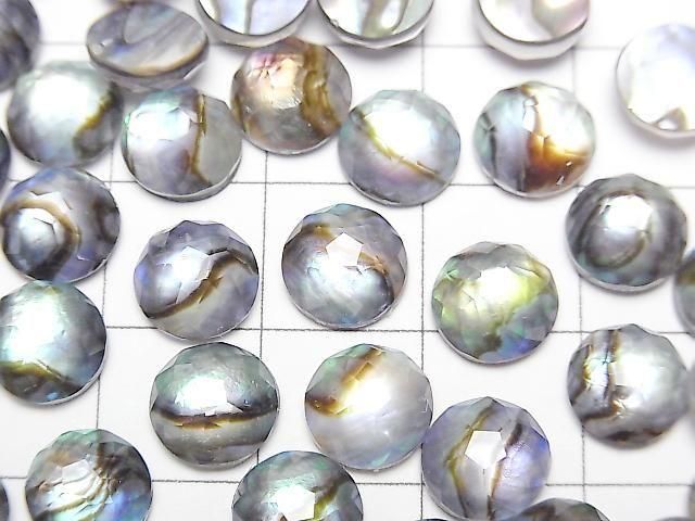 [Video] Abalone Shell x Crystal AAA Round Flower Shape 8x8mm 3pcs
