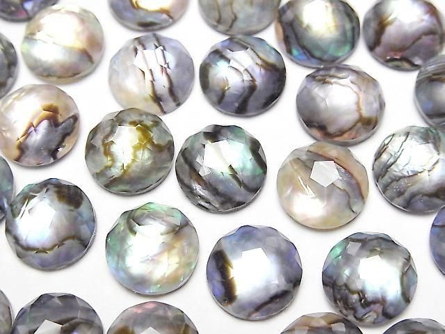 [Video] Abalone Shell x Crystal AAA Round Flower Shape 10x10mm 3pcs