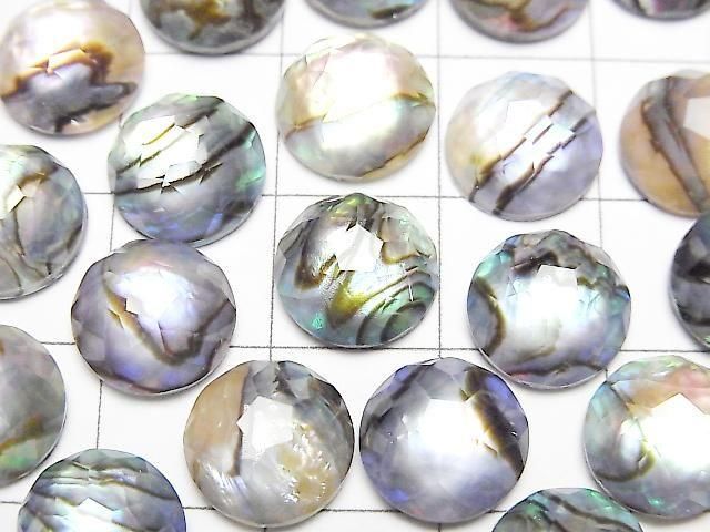 [Video] Abalone Shell x Crystal AAA Round Flower Shape 10x10mm 3pcs