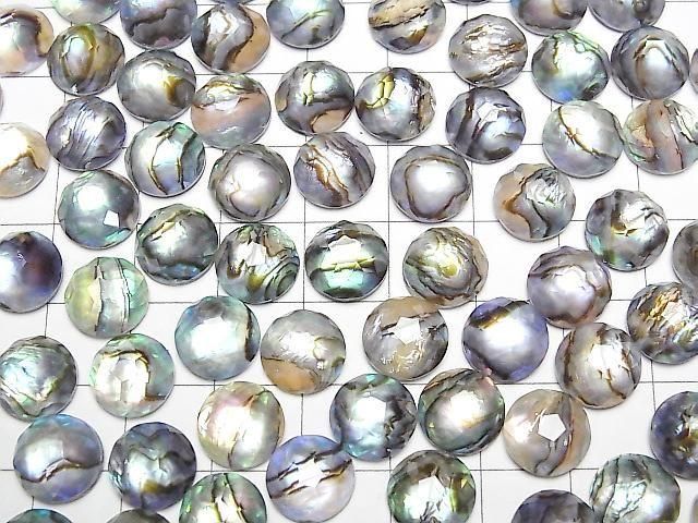 [Video] Abalone Shell x Crystal AAA Round Flower Shape 10x10mm 3pcs