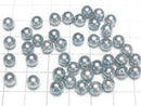 [Video] Japanese Akoya Pearls AA++ Round 6mm Silver Blue [Drilled Hole] 5pcs