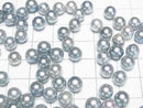 [Video] Japanese Akoya Pearls AA++ Round 7mm Silver Blue [Drilled Hole] 5pcs