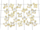 Metal Diamond Charm Gold Color (with CZ) 2pcs