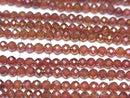 [Video] High Quality! Flash Red Agate Faceted Round 3mm 1strand beads (approx. 14 inches/35 cm)