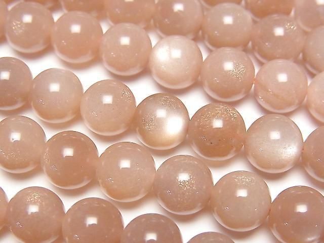 [Video] Peach Moonstone AA++ Round 8mm 1strand beads (approx. 15 inches/36 cm)