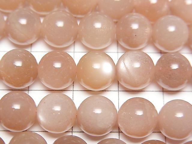 [Video] Peach Moonstone AA++ Round 8mm 1strand beads (approx. 15 inches/36 cm)