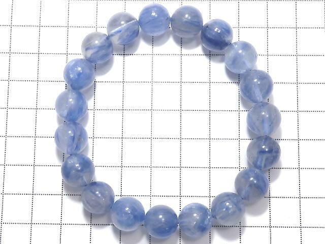 [Video][One of a kind] Kyanite AAA- Round 11mm Bracelet NO.5