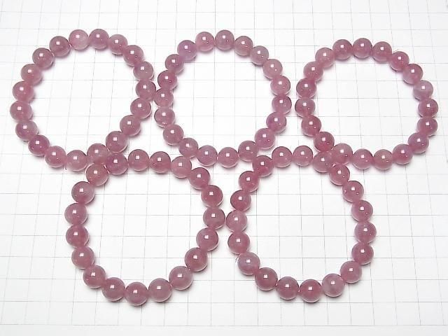 [Video] Madagascar Deep Rose Quartz AA++ Round 10mm Bracelet