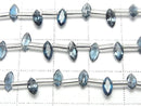 [Video] High Quality London Blue Topaz AAA Marquise Faceted 6x3mm Half or 1strand beads (18pcs)