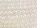 [Video] Fresh Water Pearl AA++ Semi Round-Potato 5-5.5mm White 1strand beads (approx. 15 inches/37 cm)