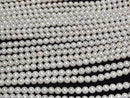 [Video] Fresh Water Pearl AA++ Semi Round-Potato 5-5.5mm White 1strand beads (approx. 15 inches/37 cm)