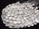 [Video] Fresh Water Pearl AA Pear Shape-Baroque 16-20mm White 1strand beads (approx. 15 inches/36 cm)