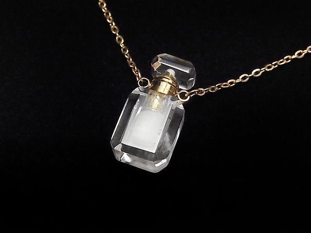 [Video] Crystal Bottle Necklace Rectangle 20x10mm 1strand beads (approx. 20 inches/50 cm)