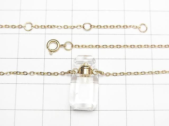 [Video] Crystal Bottle Necklace Rectangle 20x10mm 1strand beads (approx. 20 inches/50 cm)