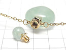 [Video] Green Fluorite Bottle Necklace with Heart Beads 35x22mm 1strand beads (approx. 22 inches/56 cm)