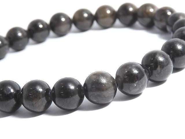 [Video][One of a kind] Black Star Sapphire Round 7.5mm Bracelet NO.103