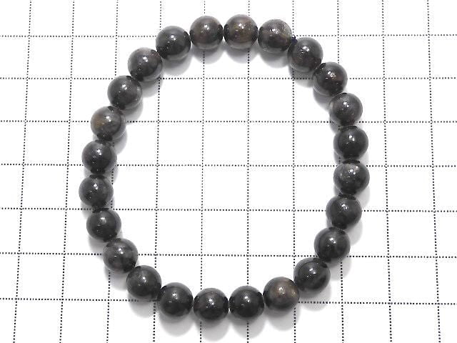 [Video][One of a kind] Black Star Sapphire Round 7.5mm Bracelet NO.103