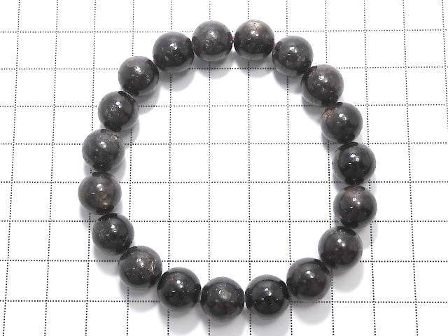 [Video][One of a kind] Black Star Sapphire Round 10.5mm Bracelet NO.110