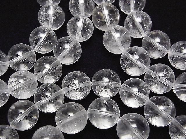 [Video] Indian Himalayan Quartz AAA- Round 12mm Bracelet