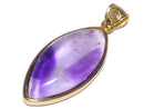 [Video][One of a kind] Phantom Amethyst Moldavite Pendant 18KGP NO.25