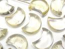 [Video] High Quality Lemon Quartz AAA- Moon Motif [Half Drilled Hole] 3pcs
