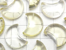[Video] High Quality Lemon Quartz AAA- Moon Motif [Half Drilled Hole] 3pcs