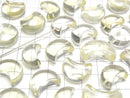 [Video] High Quality Lemon Quartz AAA- Moon Motif [Half Drilled Hole] 3pcs
