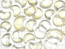 [Video] High Quality Lemon Quartz AAA- Moon Motif [Half Drilled Hole] 3pcs