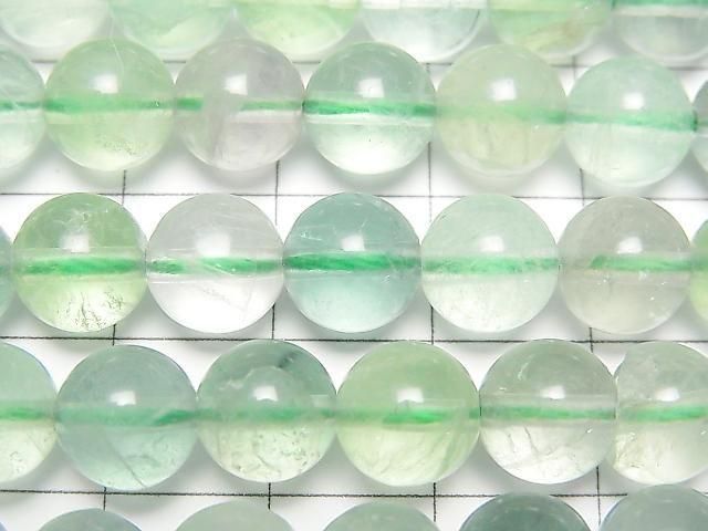 [Video] Green Fluorite AA++ Round 8.5mm 1strand beads (approx. 14 inches/35 cm)