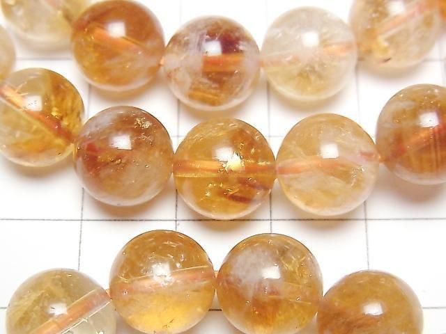 [Video] Phantom Citrine AA++ Round 10.5mm Bracelet