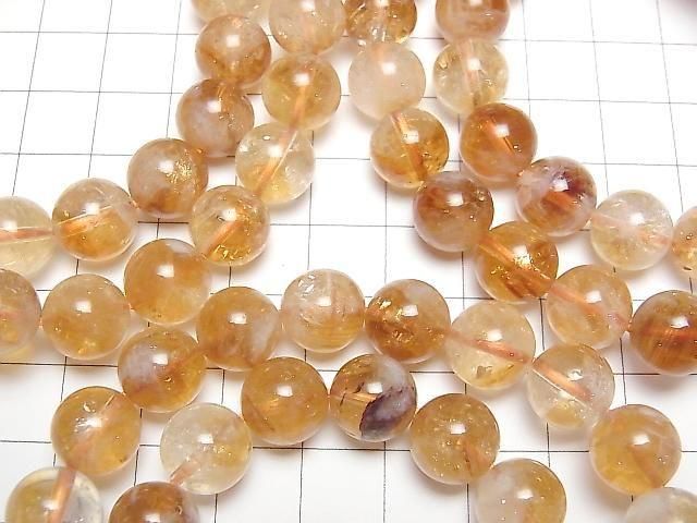 [Video] Phantom Citrine AA++ Round 10.5mm Bracelet