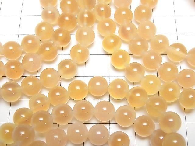 [Video] Orange color Tapioca Agate Round 8mm Bracelet