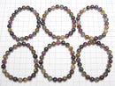 [Video] Multicolor Tourmaline AA Round 8mm Bracelet