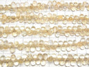 [Video]High Quality Citrine AAA Drop Faceted Briolette 1strand beads (aprx.6inch/16cm)