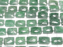 [Video] Green Aventurine AA++ Faceted Rectangle 1strand beads (approx. 7 inches/18 cm)