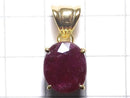 [Video][One of a kind] High Quality Ruby AAA- Faceted Pendant 18KGP NO.23