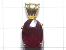 [Video][One of a kind] High Quality Ruby AAA- Faceted Pendant 18KGP NO.25