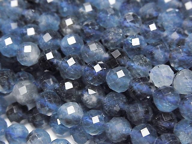 [Video] High Quality! Deep Blue Aquamarine AAA- Faceted Round 6mm half or 1strand beads (approx. 15 inches/36 cm)