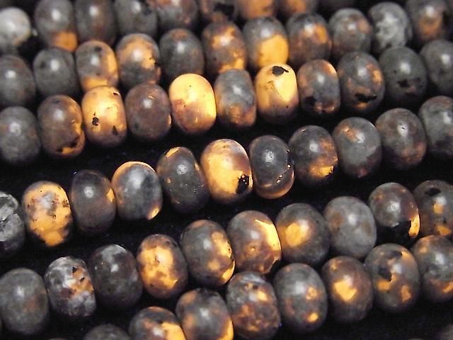 [Video] Yooperlite Rondelle 6.5x6.5x4.5mm 1strand beads (approx. 15inch/36cm)