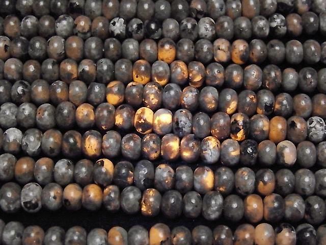 [Video] Yooperlite Rondelle 6.5x6.5x4.5mm 1strand beads (approx. 15inch/36cm)